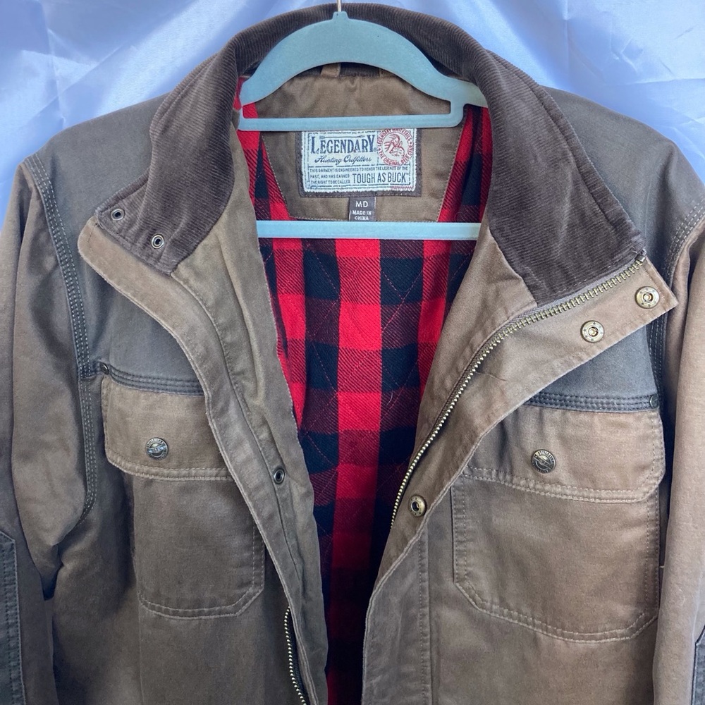 Legendary White Tails,Hunting Outfitters,”Tough as Buck” Chore Coat, Men’s Med. - Picture 2 of 16